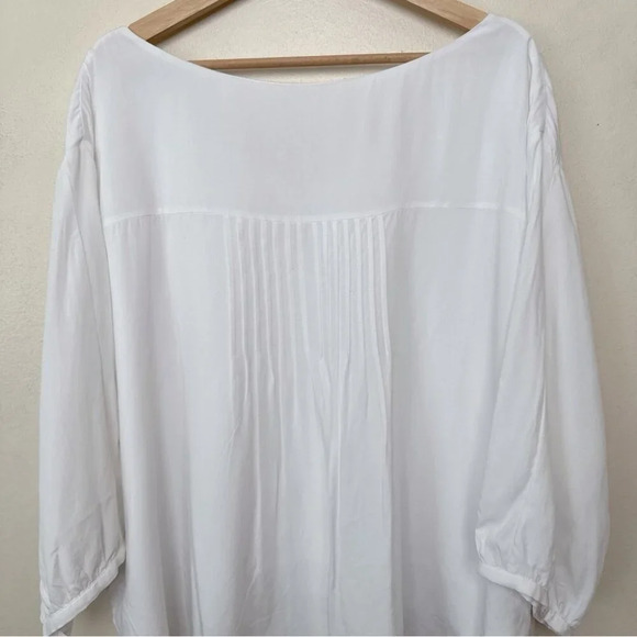 Jackson Rowe Womens Large Puff Sleeve Fluttershy Vneck Blouse - Picture 12 of 16